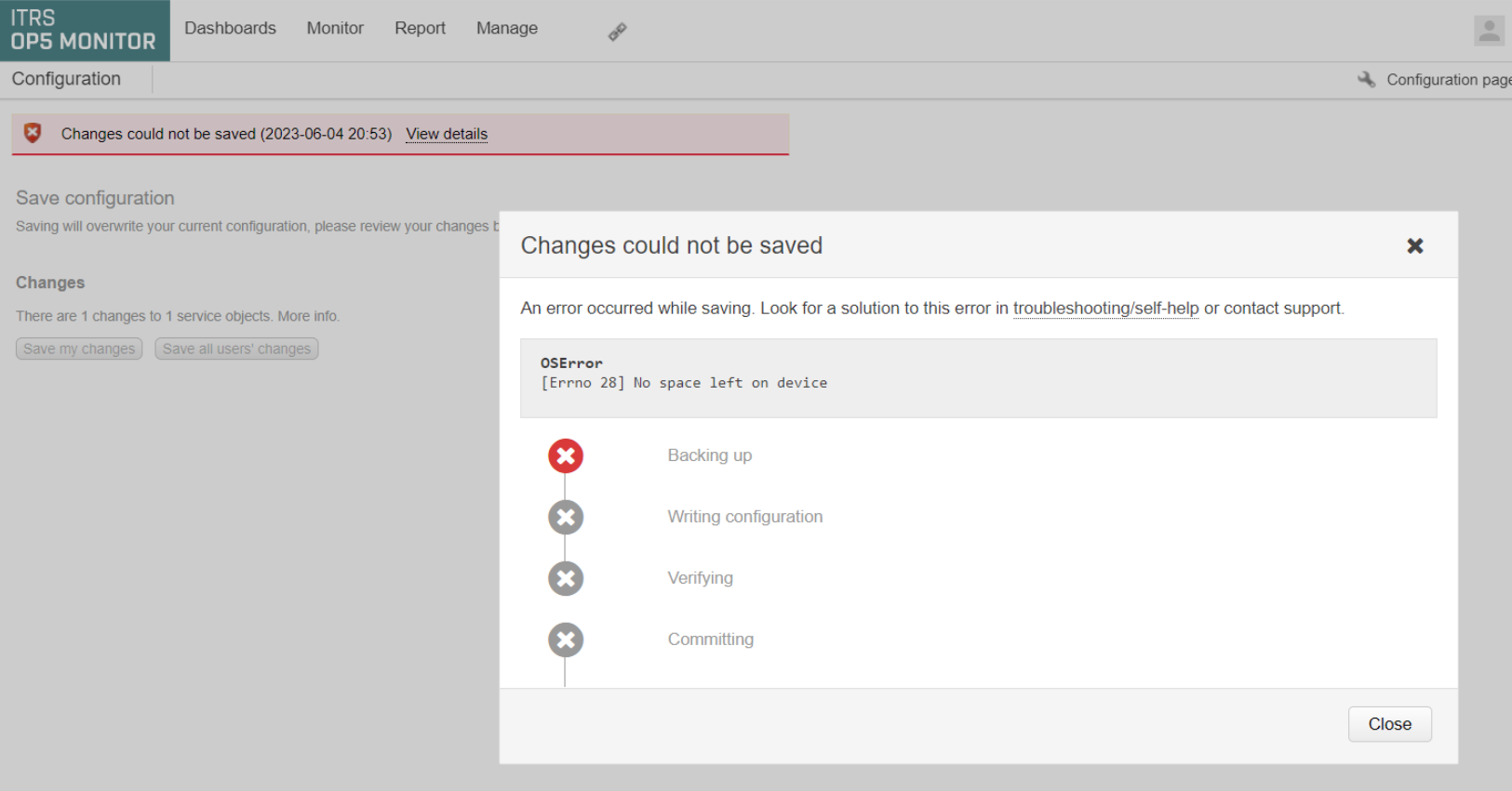 OP5 Monitor - How to automatically delete old backup files