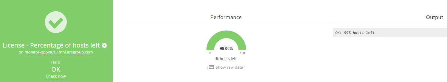 OP5 License validity in terms of allocation