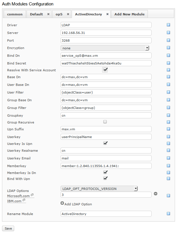 OP5 Monitor - How to integrate Active Directory with OP5 Monitor