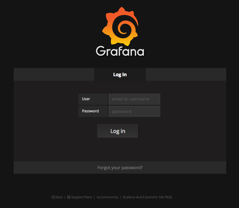 Grafana Login Page