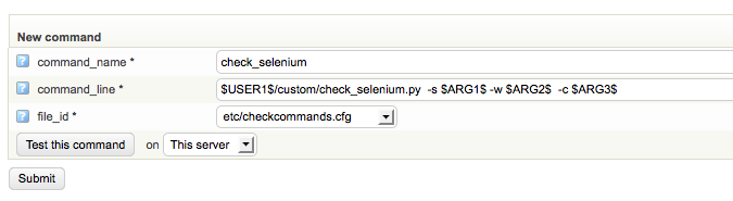 OP5 Monitor - How to add Selenium tests to op5 Monitor